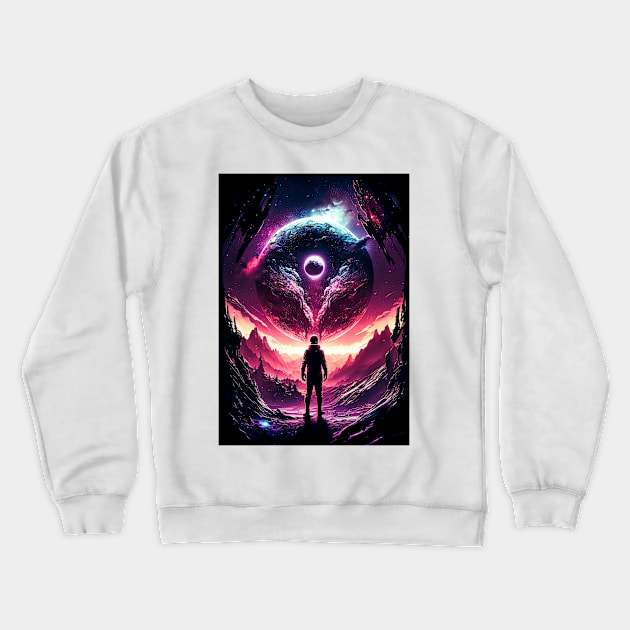 Purple Flash Crewneck Sweatshirt by James Garcia